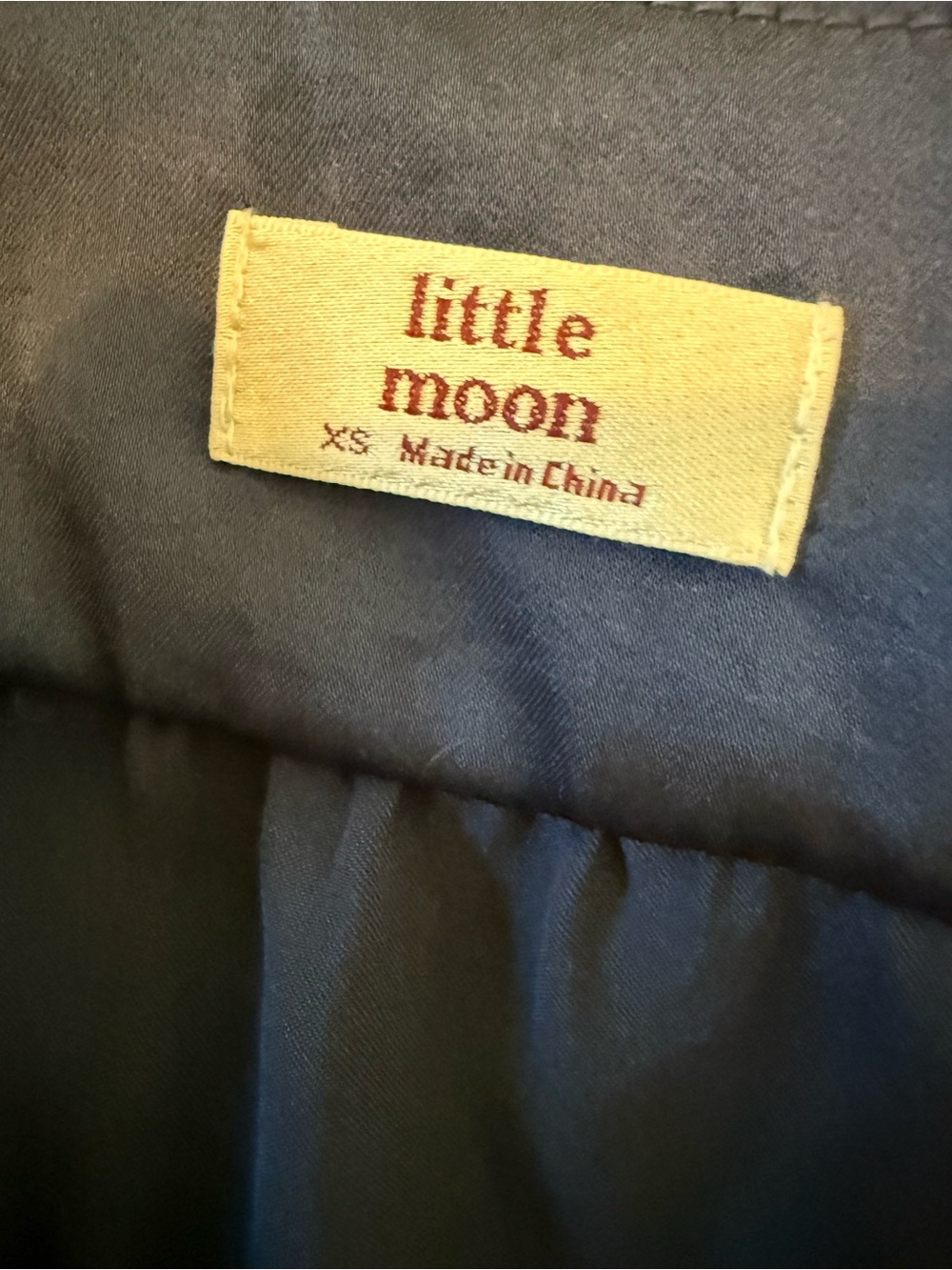 Little Moon Navy V-Neck Spaghetti Strap Peplum Camisole - Picture 3 of 4